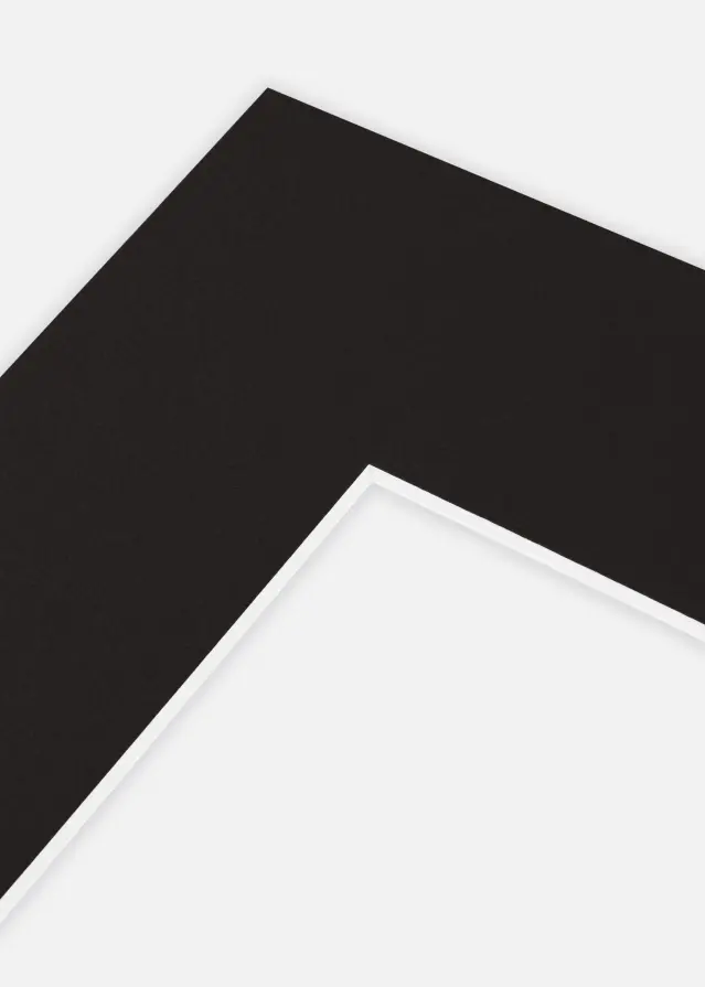 Passe-partout Zwart 30 x 40 cm voor 20 x 30 cm afbeelding